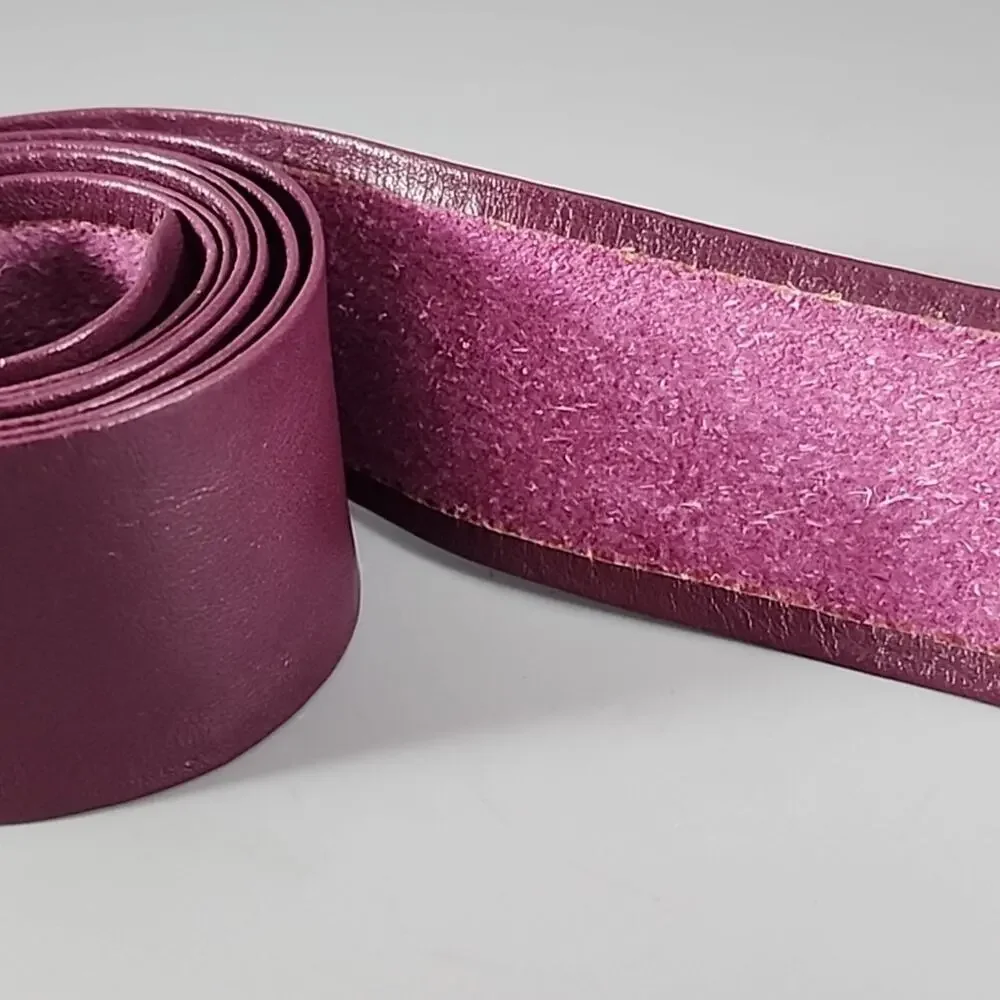 Purple Leather Robe Belt 48
